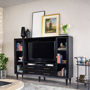 Four Hands Black Television Console  